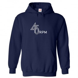 45 RPM Classic Unisex Kids and Adults Pullover Hoodie For Music Fans